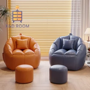 X&D Dirt Resistant Technology Fabric Nordic Lazy Sofa Can Sleep The Balcony Lazy Lounge Chair Tatam Single Bedroom Bean Bag Sofa - Image 1