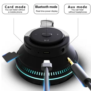 NEWMSNR Heavy Bass Colorful Light Gamer Headsets Bluetooth Headphones Head-mounted Noise Reduction Wireless Earphones for iPhone - Image 3