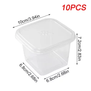10/25/50pcs Transparent Cake Box Disposable Plastic Tiramisu Dessert Box Cups Bowls Container With Lids Salad Cupcake Gift Box - Image 4