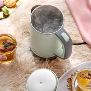 110V/220V Travel Electric Kettle MINI Boiling Teapot Cup Heater Portable Stainless Steel 0.8L Hot Water Quick Heating Pot Boiler - Image 2