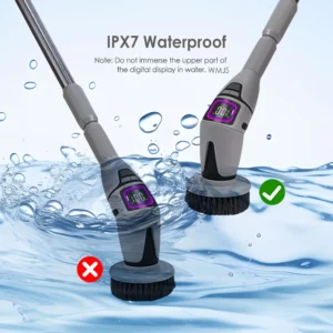 10 in-1 Household Cleaning Brush Multifunctional Electric Cleaning Brush Bathroom Cleaning Toilet Brush With Voice Announcemen - Image 3