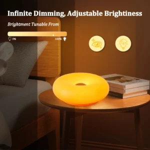 Doughnut table lamp USB plug bedroom bedside ambient light Bauhaus living room dining room decorative light - Image 5