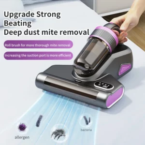 New Mattress Vacuum Mite Remover Cordless Handheld Cleaner Powerful Suction for Cleaning Bed Pillows Clothes Sofa - Image 2