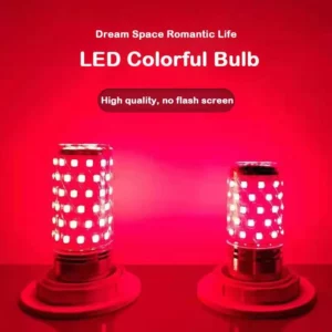 Bulb E27 LED Colorful Corn Bulb 12W Pink Red Blue Green Purple Golden 7Colors Lamp AC 220V Bulb Chandelier Decoration - Image 3