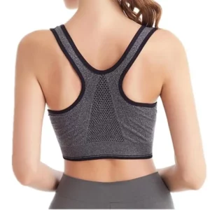 Running Fitness Sports Bra Front Zipper Women's Underwear Shockproof without Underwire Bralette Breathable Seamless Brassiere - Image 5