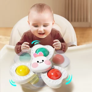 Baby Sucker Spinning Toys Children Bath Montessori Education Rotating 3 Years Bathroom Toys for Toddler Infant Toys for Baby - Image 4