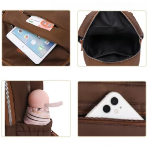 Women's Oxford Cloth Backpack Lightweight Anti Splash Storage Travel Bag Fashion Shopping Crossbody Outdoor Bag for Storage - Image 2