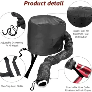 Portable Hair Dryer Hat Drying Hat Quick Dry Cap Hair Dryer Heating Cap Hairdressing Tools Styling Accessories Curly Hair Care - Image 3
