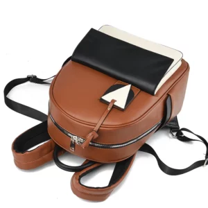 Real Leather Women Backpack Female Bag School Bags Women High Quality Travel Backpack 12 Inches Laptop Bag Mochila Femenina - Image 4