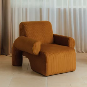 JOYLIVE Creative Single Sofa Vintage Casual Corduroy Settee Fabric Lazy Leisure Chair Living Room Bedroom Home Use 2023 New - Image 2