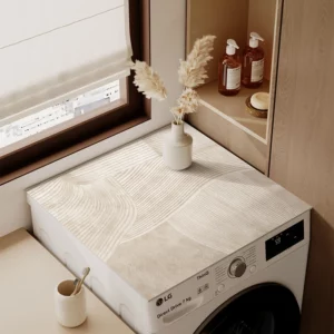 Roller washing machine dust cover cloth diatom mud waterproof sunscreen refrigerator mat - Image 1