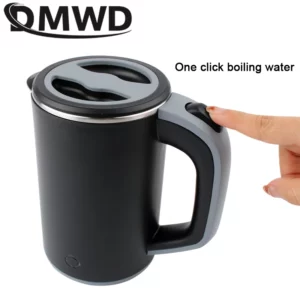110V/220V Travel Electric Kettle MINI Boiling Teapot Cup Heater Portable Stainless Steel 0.8L Hot Water Quick Heating Pot Boiler - Image 6