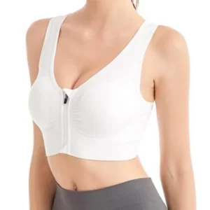 Running Fitness Sports Bra Front Zipper Women's Underwear Shockproof without Underwire Bralette Breathable Seamless Brassiere - Image 1