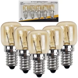 5pcs 220V E14 300 Degree High Temperature Resistant Microwave Oven Bulb Cooker Lighting Bulb 15W 25W Gold Silver - Image 2