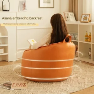 X&D Dirt Resistant Technology Fabric Nordic Lazy Sofa Can Sleep The Balcony Lazy Lounge Chair Tatam Single Bedroom Bean Bag Sofa - Image 2