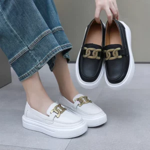 Black Loafers Shoes For Men Luxury Slip-on Shoes Men Unisex Breathable Casual Leather Shoes Man Driving Shoes Zapatos Hombre - Image 6