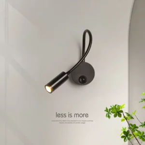 Wall Mounted Bedside Readling Lamp Spot Light Nordic Modern Indoor Adjustable Neck Aluminum Black Silver White Finish LED 3W - Image 5