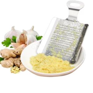 1pcs Ginger Garlic Wasabi Grater Crusher Garlic Press Device Chopper Cutter Garlics Peeler Kitchen Tools Stainless Steel - Image 3