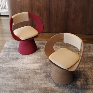 Elegant Rotating Living Room Chair - Modern Creative Dressing Stool for Bedroom Makeup, Light Luxury Chair furniture - Image 5