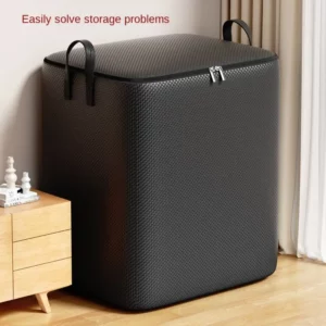 New Weave Storage Bag Foldable Closet Organizer Storage Containers Dust-proof Storage Bags Sorting Storage Box with Handles - Image 1