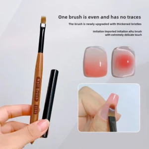Gradient Nail Art Brush Acrylic Nail Ombre Pen DIY UV Gel Brushes Painting Drawing Flowers Nails Brush Manicure Tools for Salon - Image 3