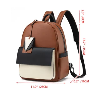 Real Leather Women Backpack Female Bag School Bags Women High Quality Travel Backpack 12 Inches Laptop Bag Mochila Femenina - Image 5
