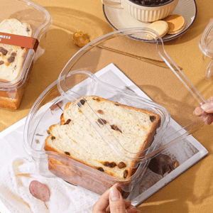 10PCS Sandwich Burger Wrapping Packaging Box Toast Bread Oilproof Holder With Lid Take Out Box Pastry Tray Bakery Party Gift - Image 2