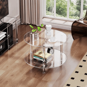 Acrylic Coffee Table Home Living Room Small Apartment Small Table Minimalist Light Luxury High-End Movable Shelf Side Table - Image 6
