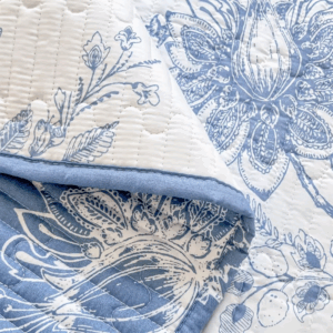 3pcS Ultra-soft wavy quilted floral printed bed cover multi-piece set (1 bed cover +2 pillowcases, no pillow core) - Light, - Image 6