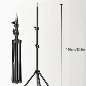 110cm Tripod Stand +O-Clamp With 10-Inch Live Stream Ring Light, Selfie Remote, - Image 3