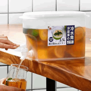 3.5L Water Kettle With Faucet Beverage Dispenser Cold Juice Lemonade Drinks Bucket Liquid Storage Tank Outdoor Fridge Organizers - Image 6