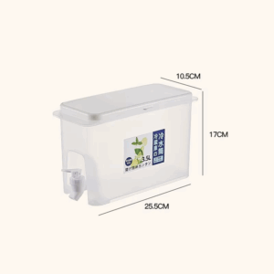 3.5L Water Kettle With Faucet Beverage Dispenser Cold Juice Lemonade Drinks Bucket Liquid Storage Tank Outdoor Fridge Organizers - Image 2
