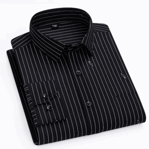 High Quality Men's Shirts Spring Autumn Long Sleeve Wrinkle Resistant Non Ironing Stripe Man Clothing Big Size 5XL 6XL 7XL - Image 6