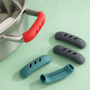 2Pcs Silicone Pan Handle Cover Heat Insulation Assist Handle Holder Grip Sleeve Kitchen Gadgets - Image 7