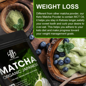 Healthy Ketogenic Diet Matcha for Adults Provide Energy, Relief Constipation and Bloating, Colon Cleansing, Weight Management - Image 5