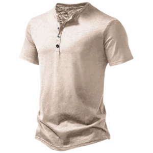 Men's Short Sleeve Henley Shirts Casual Slim Fit Basic Summer O-Neck T-Shirt Men Casual Solid Color T-Shirts Streetwear - Image 7