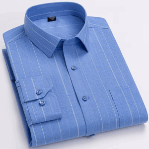 High Quality Men's Shirts Spring Autumn Long Sleeve Wrinkle Resistant Non Ironing Stripe Man Clothing Big Size 5XL 6XL 7XL - Image 4