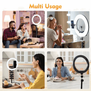 LED Ring Light with 160cm Tripod Stand, Fill Light with Phone Holder, Live Broadcast Lamp&Tripod for YouTube TikTok Video Phone - Image 7