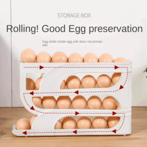 3 Layer / 4 Layer Automatic Egg Roller New Household Kitchen Dedicated Egg Roller Rack Space Saving Large Capacity Egg Organiser - Image 7