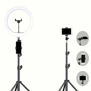 110cm Tripod Stand +O-Clamp With 10-Inch Live Stream Ring Light, Selfie Remote, - Image 2