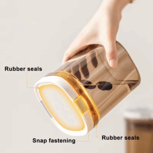 Airtight Coffee Milk Powder Storage Container with Scoop, 800/1300/1800ml Sealed Jar Durable, Keeps Fresh & Dry, Easy to Clean - Image 3