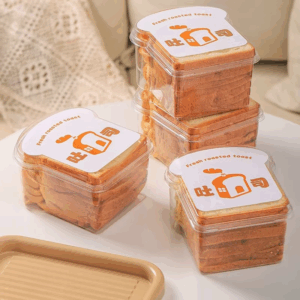 10PCS Sandwich Burger Wrapping Packaging Box Toast Bread Oilproof Holder With Lid Take Out Box Pastry Tray Bakery Party Gift - Image 5