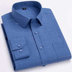 High Quality Men's Shirts Spring Autumn Long Sleeve Wrinkle Resistant Non Ironing Stripe Man Clothing Big Size 5XL 6XL 7XL - Image 3