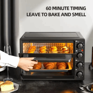 M Household Electric Oven 40L Forno Elettrico Temperature Control Timing Cake Baking Oven - Image 7