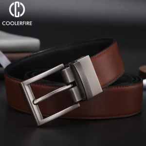 Men Reversible Casual High Quality Belt Man Genuine Leather Belt Male Strap Luxury Trouser Jeans Dress Belt For Men - Image 3