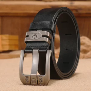 Men Genuine Leather Belts Cowboy Wide High Quality Buckle Belts for Men Brand Luxury Leisure Vintage Jeans Strap HQ225 - Image 2