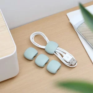 Cable Winder Cable Organizer Clips Mouse Wire Headphone Holder USB Charger Holder Desk Tidy Organizer Wire Cord Protector - Image 5