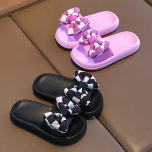 Summer Slippers New Fashion Cute Sandals Soft Soled Non Slip Casual Girl Shoes Simple Flat Daily Classic Lightweight Kid Shoes - Image 2