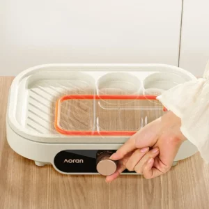 Fried egg barbecue burger machine non-stick small flat household frying pan breakfast egg burger pancake pan four-hole fried egg - Image 4