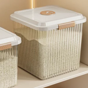 Household Kitchen Rice Buckets Moisture-proof Insect-proof and Sealed Household Rice Flour Boxes Food Storage Containers - Image 1